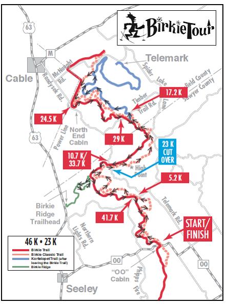 TourMap | American Birkebeiner