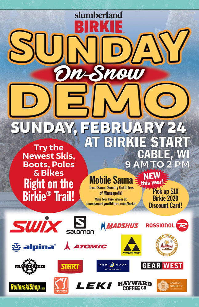 POSTERSundayDemo2019 American Birkebeiner