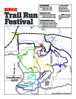 2020 Birkie Trail Run Course Map | American Birkebeiner