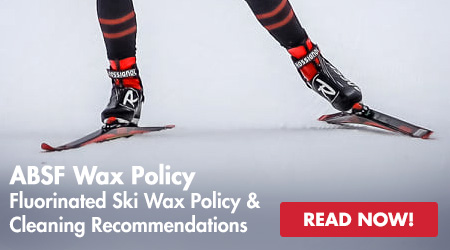 ABSF Wax Policy - Fluorinated Ski Wax Policy and Cleaning Recommendations - Read Now!