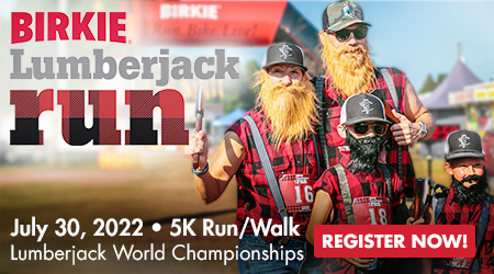 Birkie Lumberjack Run - July 30, 2022 - 5k Run/Walk - Lumberjack World Championships - Register Now!