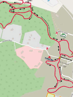 Roller Ski Trail Loop Map